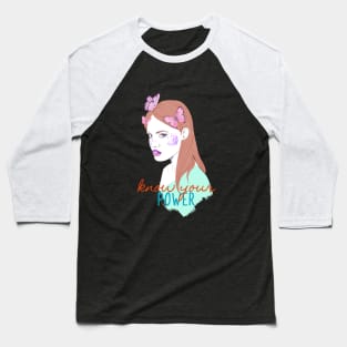 Know your power girls Baseball T-Shirt